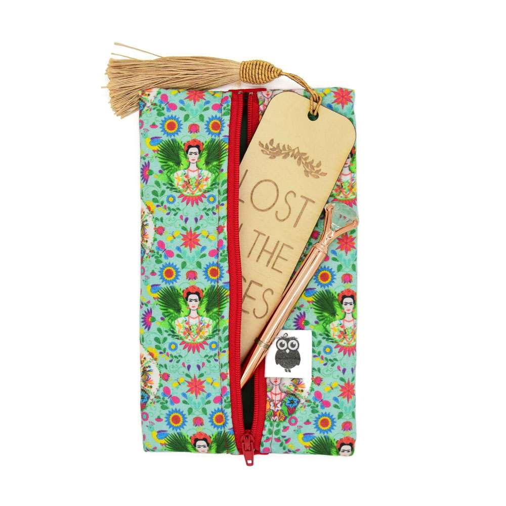 FANCYOWL_pencil-pouch-frida-kahlo-1 Κασετίνα Frida Kahlo